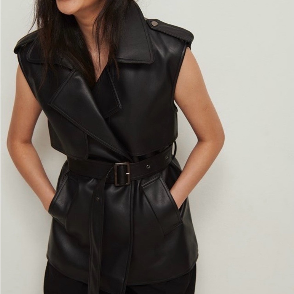 NAKD Faux Leather Vest